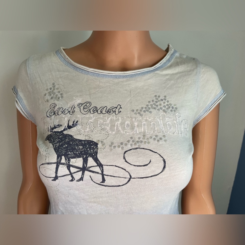 Abercrombie Blue Ombré Tee - Picture 5 of 5